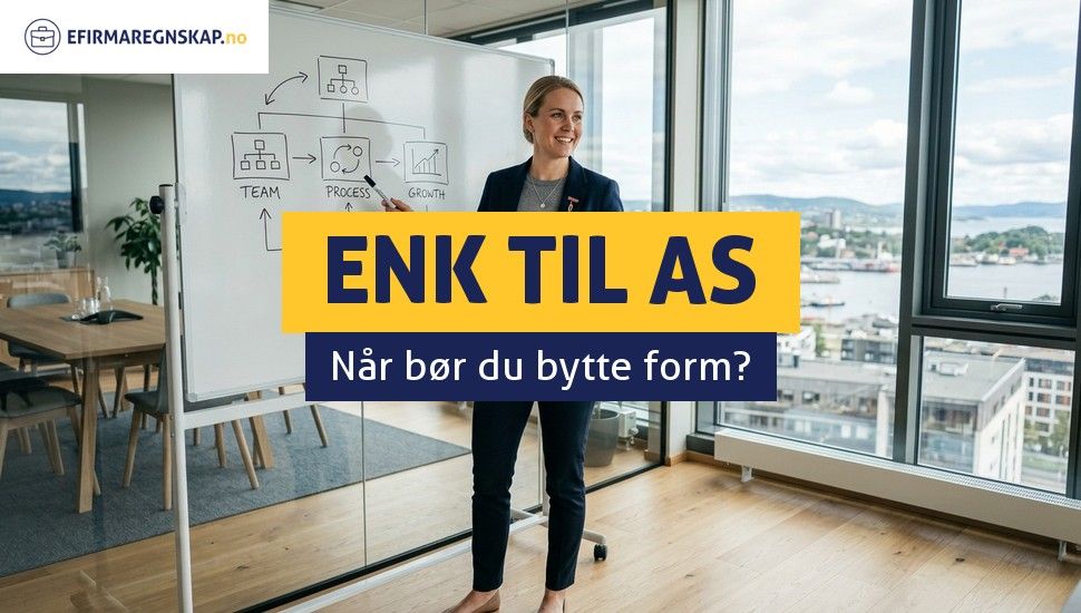 Hvordan gå fra ENK til AS, og når lønner det seg?