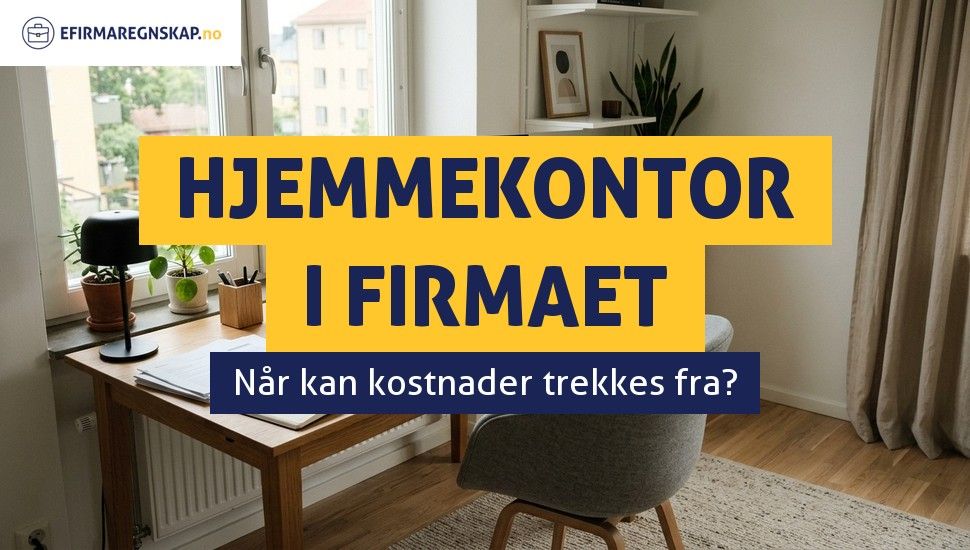 Kan jeg trekke fra hjemmekontor i firmaet?
