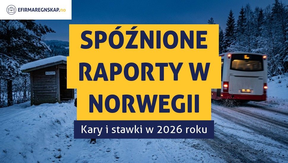 Jakie kary grożą za spóźnione raporty i deklaracje w Norwegii?